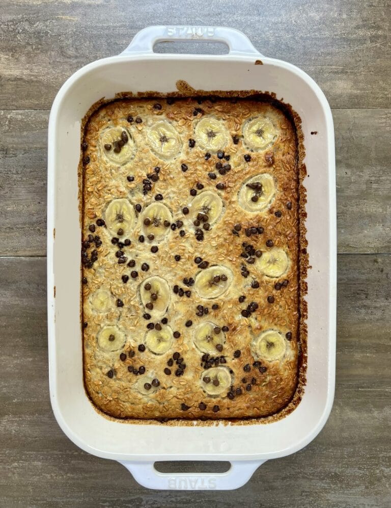 Chocolate Chip Banana Bread Baked Oatmeal THE MEAL PREP MANUAL