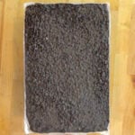 Chipotle Black Beans batch prepped on a tray.