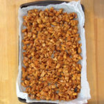 Chipotle Chicken batch prepped on a tray.